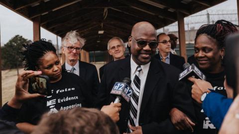 In 1997, Curtis Flowers was sentenced to death for a quadruple murder in Winona, Mississippi. The conviction was reversed and he was ultimately tried a total of six times before the charges were dismissed in 2020 after numerous witnesses recanted their testimony. Photo credit: Rogelio V. Solis/Associated Press