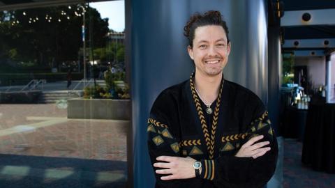 Photos of Professor Brandon Golob