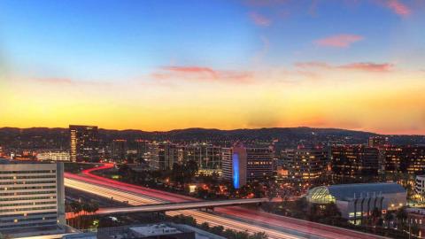 A sunset view of Irvine. Photo credit: City of Irvine