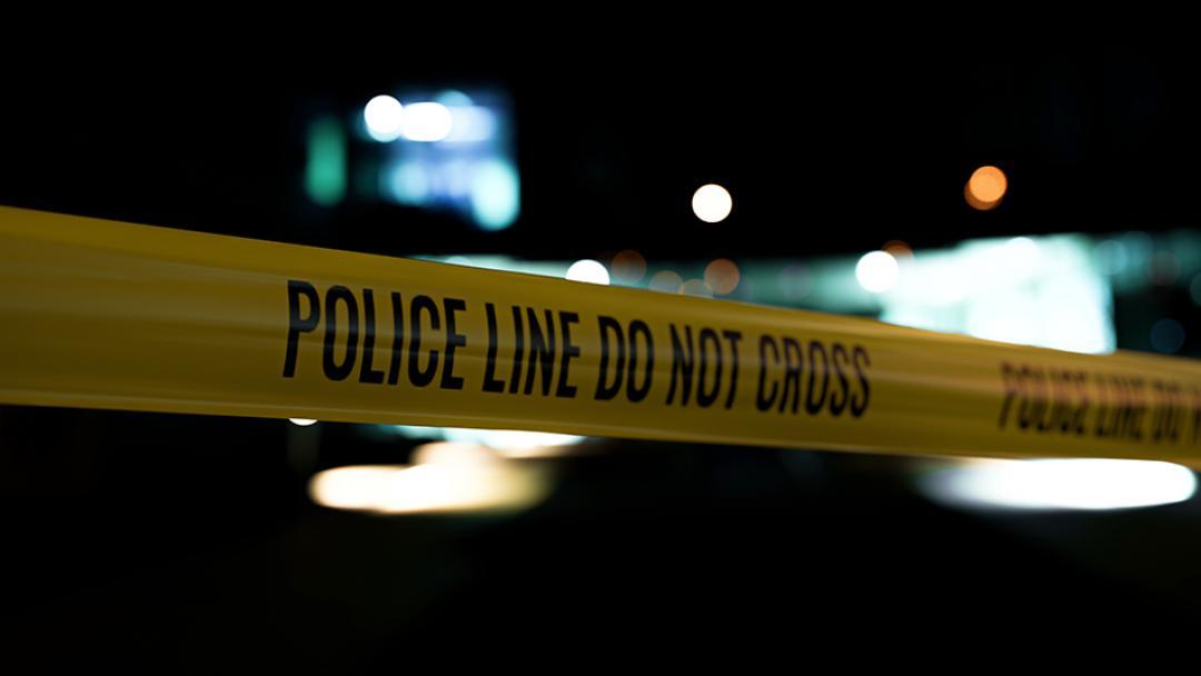 Photo of yellow police line tape